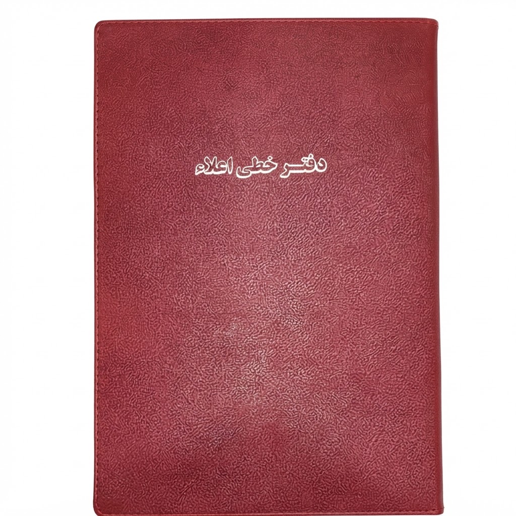 دفتر خطی سایز پهن با جلد چرم