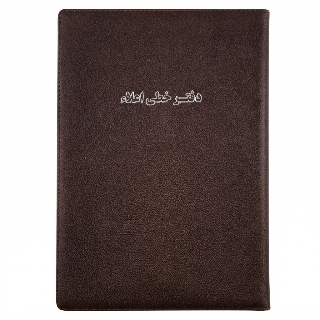 دفتر خطی سایز پهن با جلد چرم