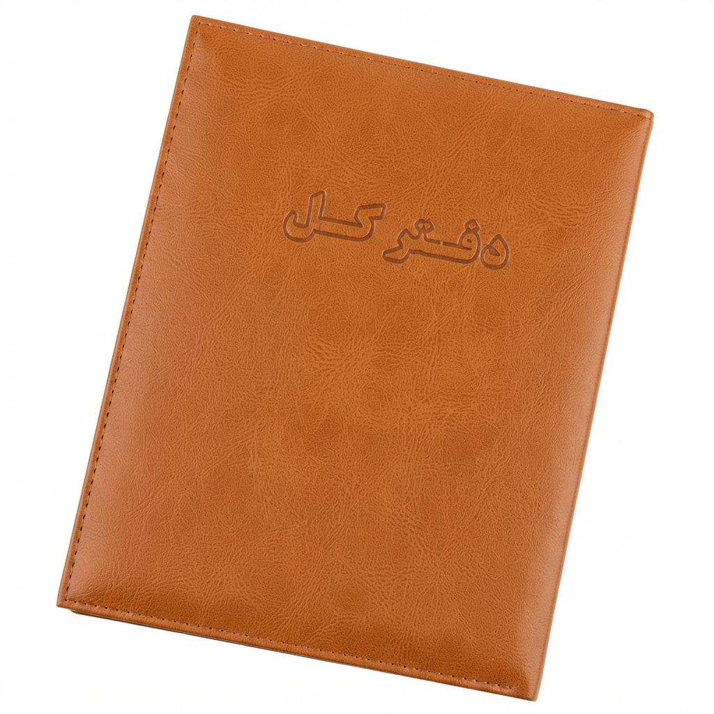 دفتر کل سایز وزیری جلد چرم