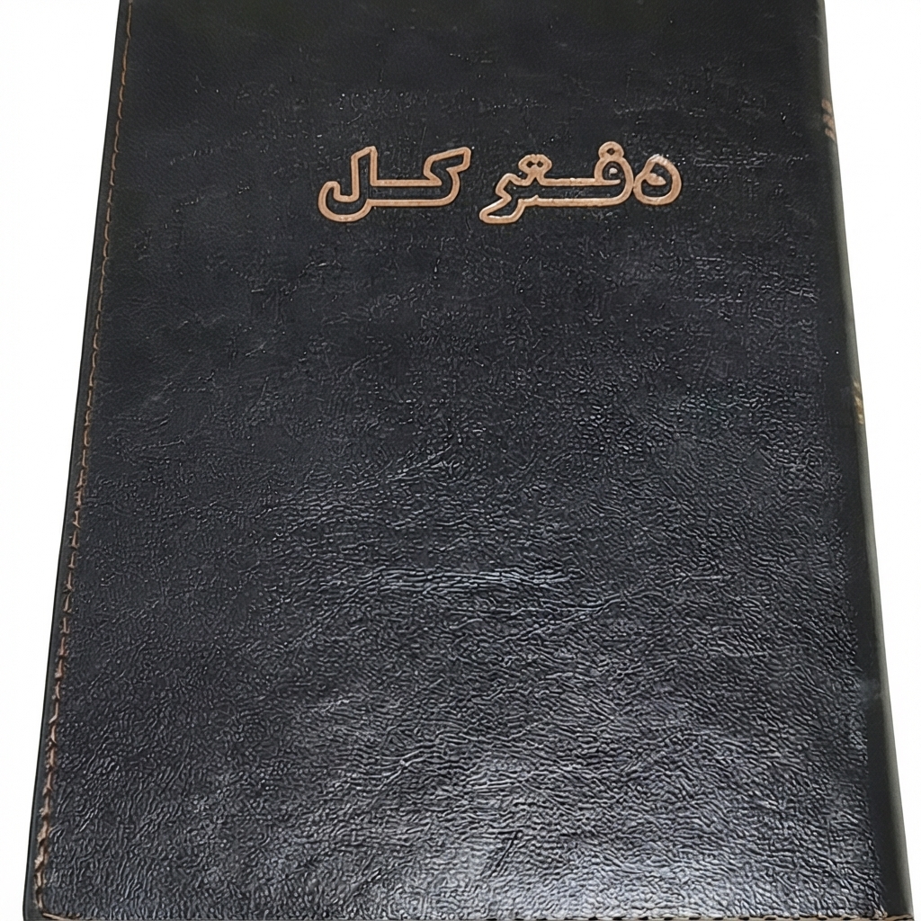 دفتر کل سایز وزیری جلد چرم(عمده)