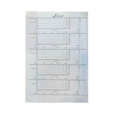 دفتر خیاطی کت و شلوار سایز رحلی پهن جلد گالینگور